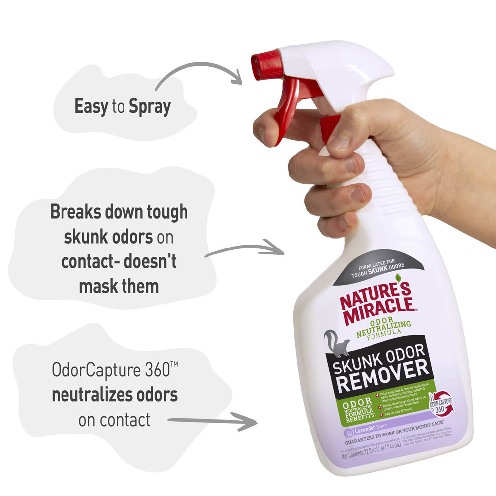 Nature's skunk deals odor remover